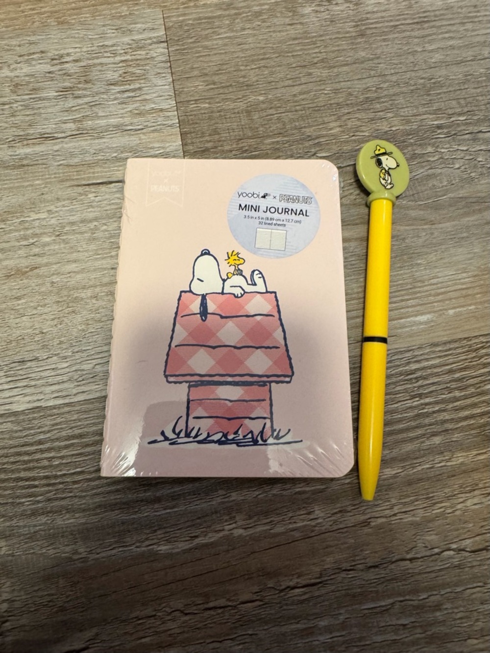 Yoobi x Peanuts Mini Journal and Pen